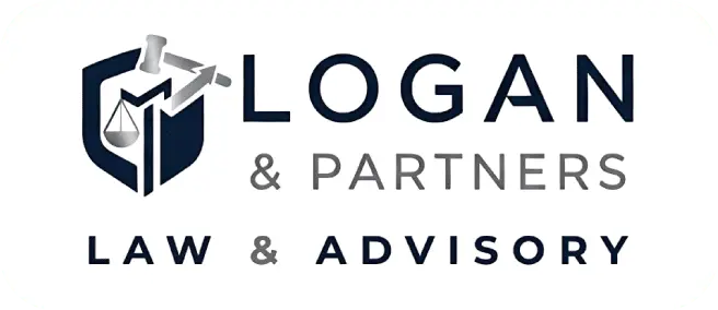 Logan & Partners curved logo