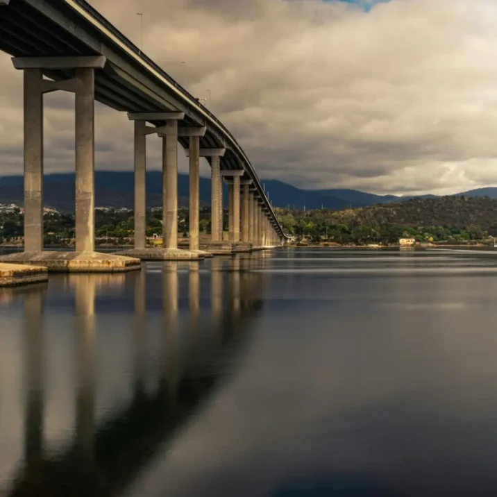 Scenic Tasmanian landscape photograph